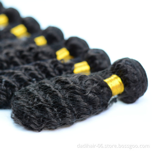 3 Bundles Deep Wave Hair Weaving  Natural Black Color synthetic Hair braid 300 g Each Set